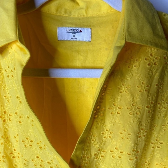 UNTUCKIT Cotton Eyelet short Sleeve Augusta Dress - Picture 8 of 8